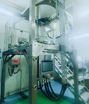Equipos de manipulación y peletización de polvos para Industria farmacéutica
